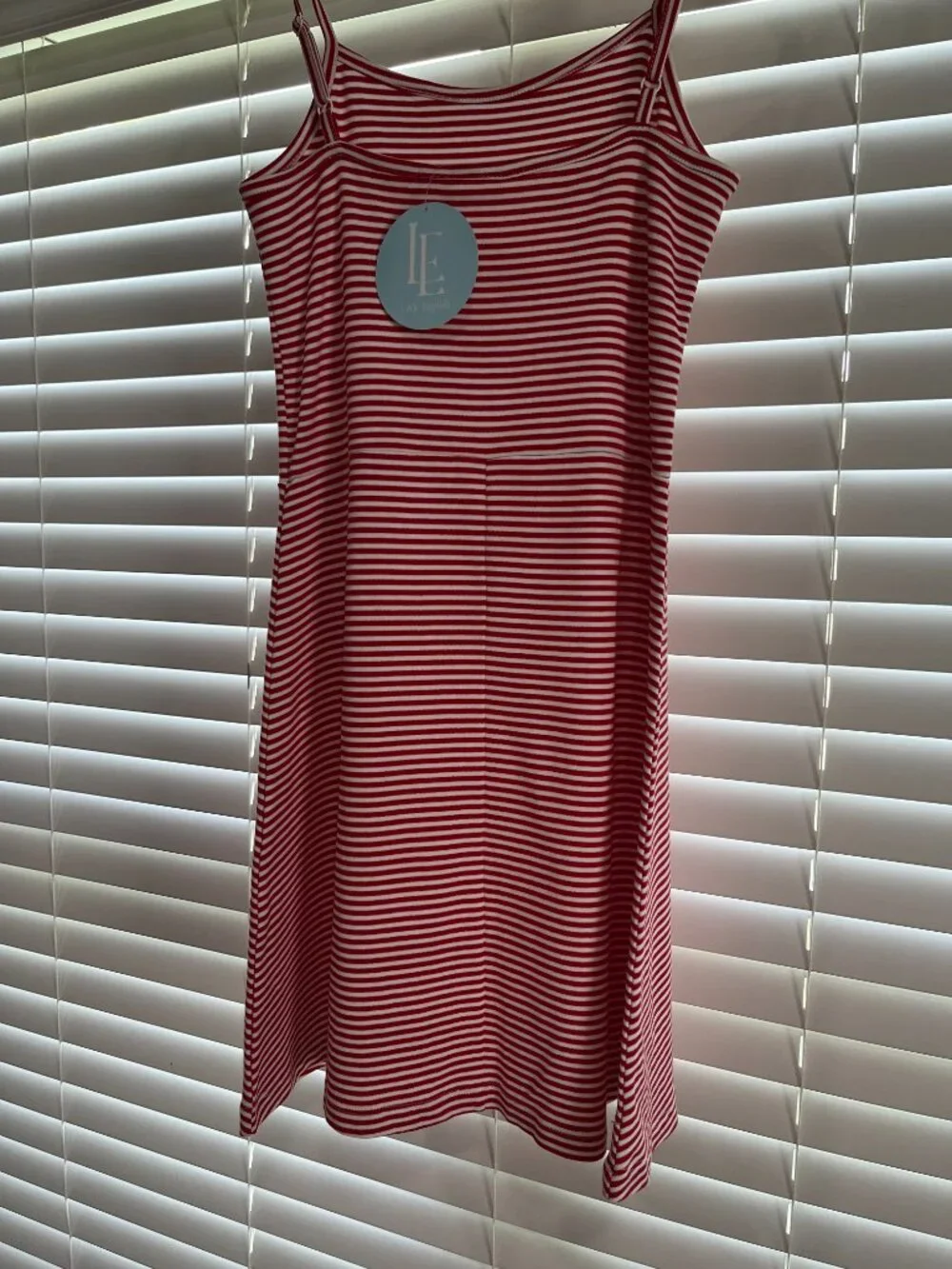Girl - 12 - NWT Little English Strappy Sundress in Red & White Stripe